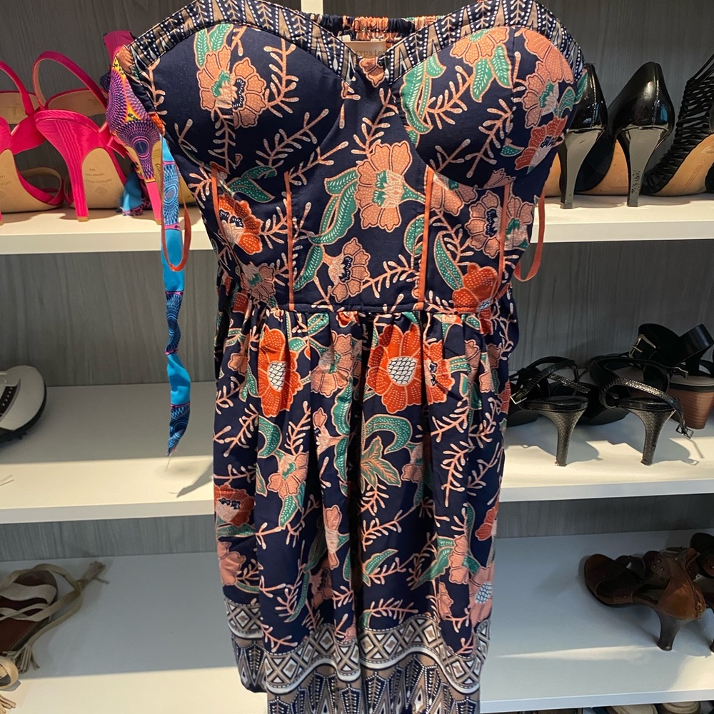 Spaghetti strap built in bra sundress